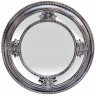 Зеркало декоративное в круглой серой раме, M983B