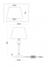 Настольный светильник Freya FR5190TL-01BS латунь серии Rosemary, абажур черный
