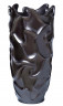 Кашпо тёмный металлик напольное, 68 см