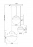 Подвесной светильник Maytoni P074PL-03BS Modern Vinare, латунь