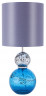 Лампа синяя настольная из стеклянных шаров