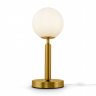 Настольный светильник Freya FR5124TL-01BS латунь серии Zelda, абажур белый