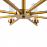 Подвесной светильник Freya FR5214PL-08BS латунь серии Adeline, абажур прозрачный