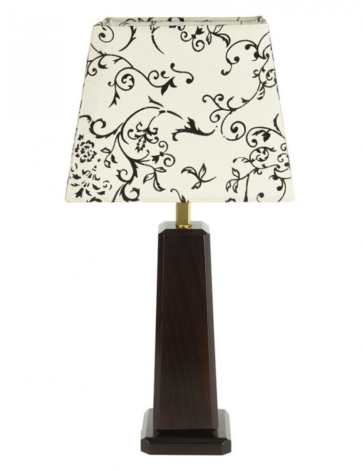 Лампа с деревянным корпусом венге