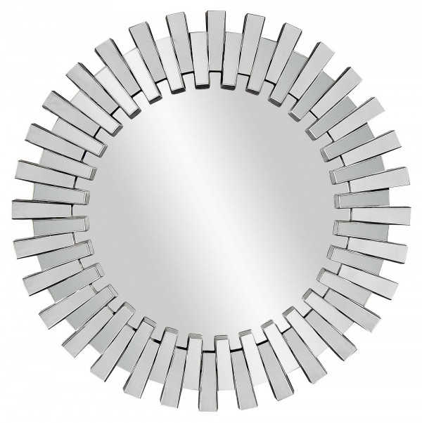 Зеркало круглое в зеркальном декоре