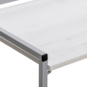 Стол раскладной Энзо 1000 серый, столешница бетон пайн светлый