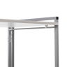Стол раскладной Энзо 1000 серый, столешница бетон пайн светлый