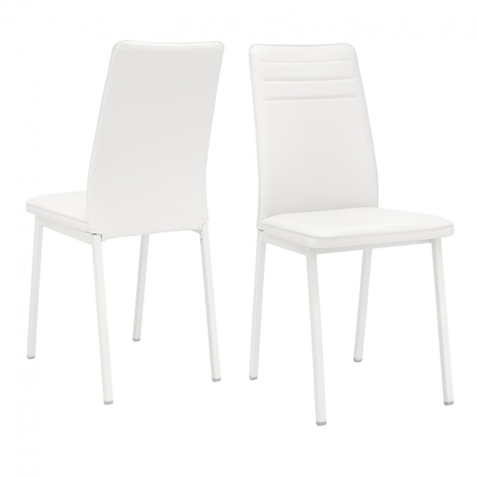 Кухонные белые стулья со спинкой