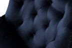 Кресло Rimini велюр синий с подушкой