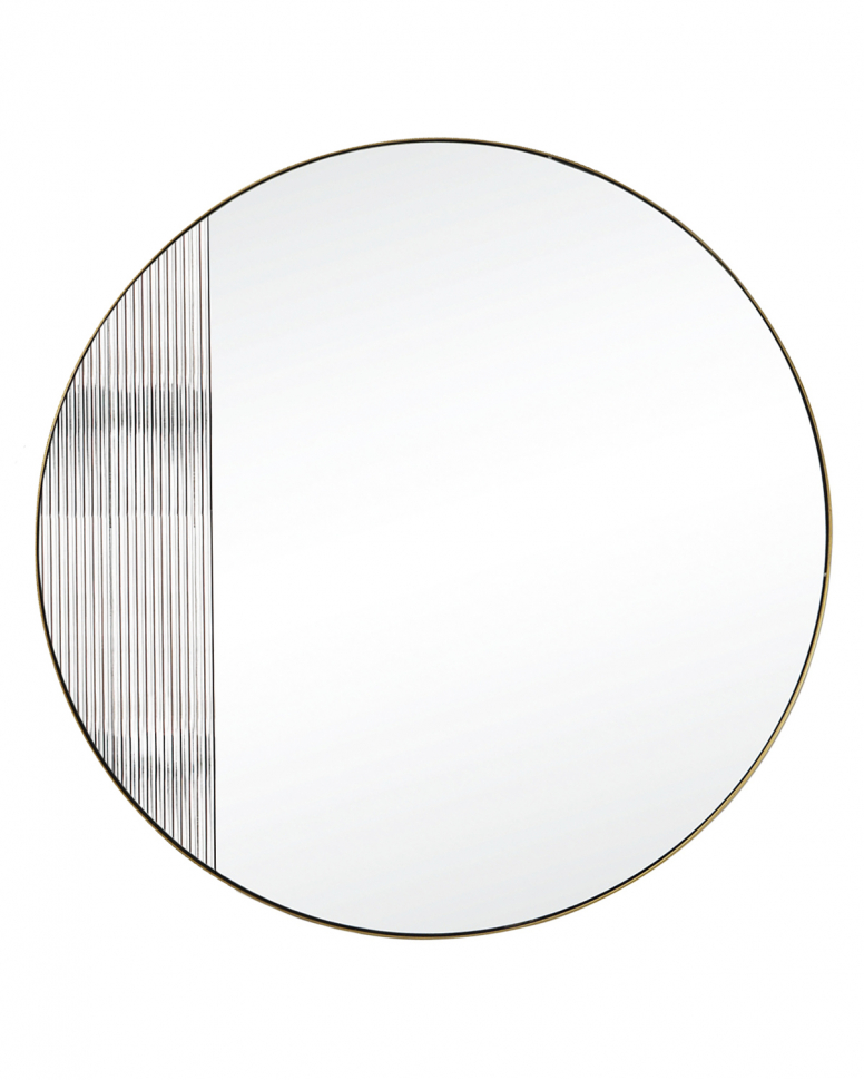 Круглое зеркало с волнистой вставкой Нолан – M