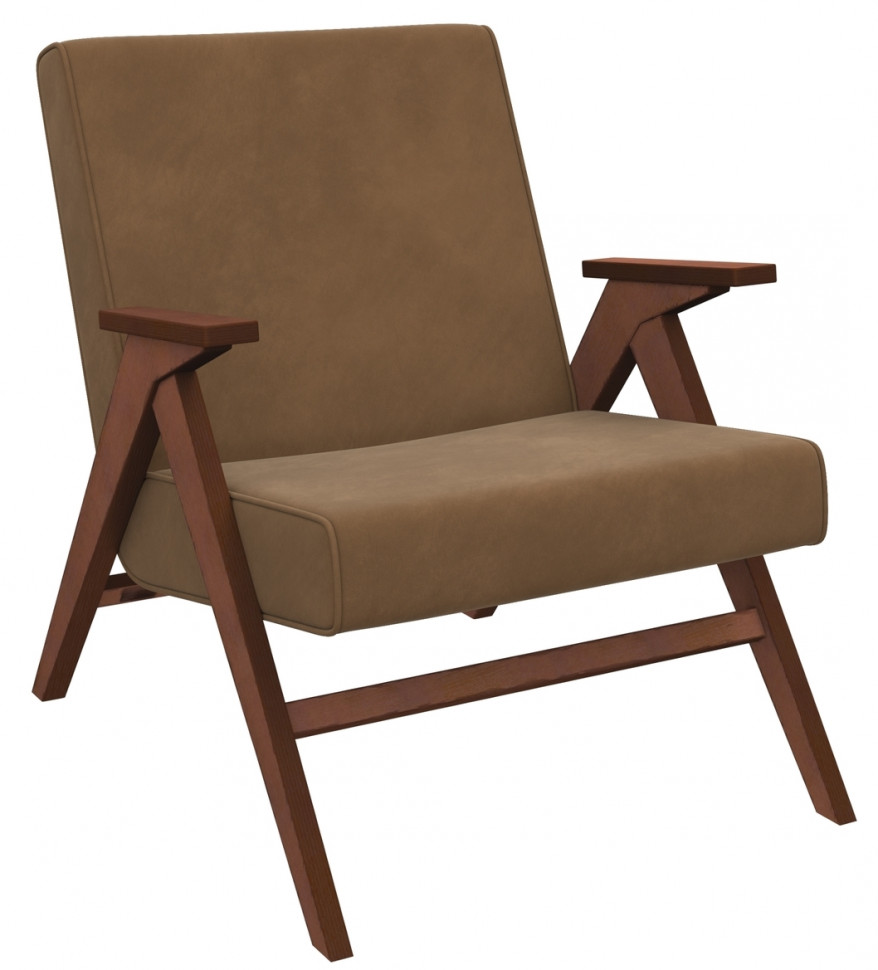 Кресло для отдыха Вест орех обивка verona коричневая