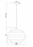 Подвесной светильник Maytoni P078PL-01CG Modern Ruche, хром