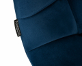 Стул барный DOBRIN NICOLE (черные матовые ножки, темно-синий велюр (108-95))