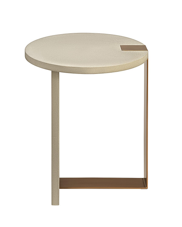 Бежевый приставной столик Дидье