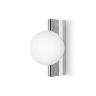 Настенный светильник (бра) Maytoni MOD324WL-01CH хром серии Avant-garde, абажур белый