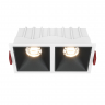 Встраиваемый светильник Technical DL043-02-10W3K-D-SQ-WB бело-черный серии Alfa LED