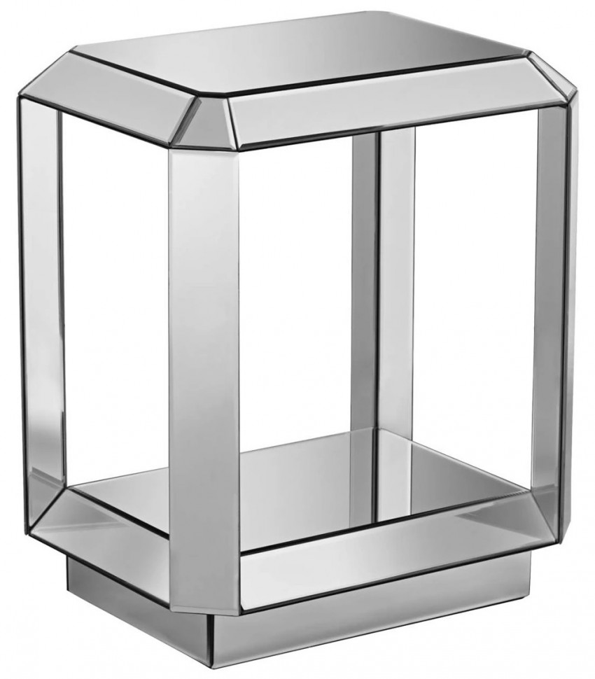 Столик зеркальный многоугольный