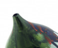 Цветная ваза из керамики с узким горлышком