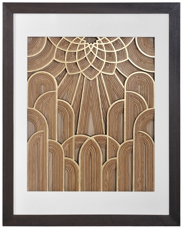 Панно коричневое "Старая Москва"