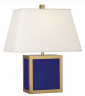 Лампа сине-золотая настольная