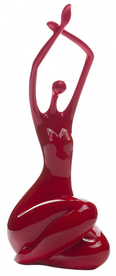 Статуэтка Женщина красная с поднятыми руками
