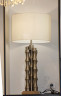 Лампа настольная Bamboo плафон белый, сатин, никель
