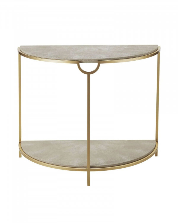 Бежевая полукруглая консоль Мэгги