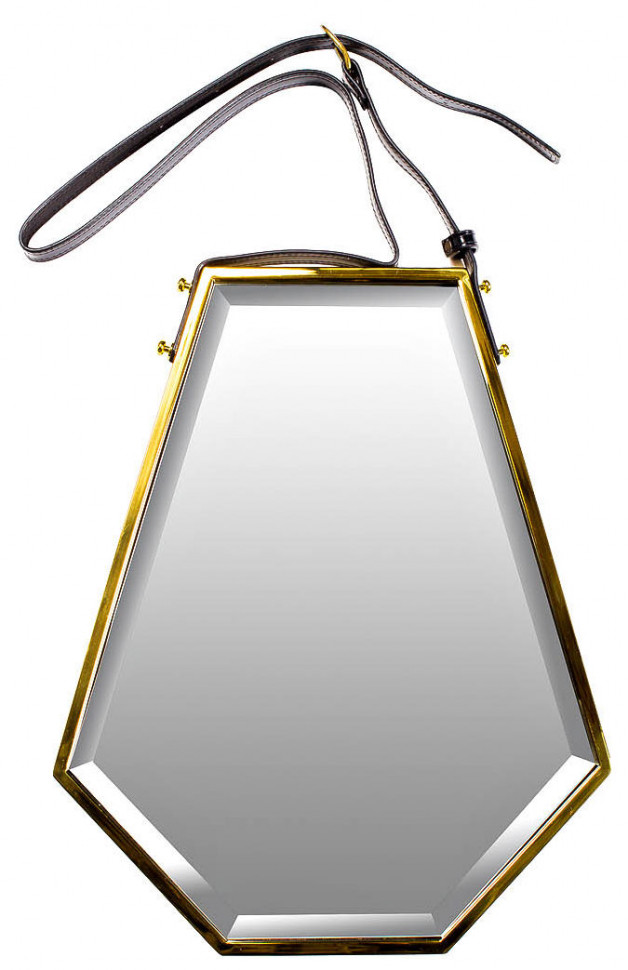 Зеркало многоугольное в золотой раме