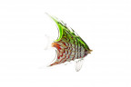 Статуэтка "Рыба" зелено-красная 19х5х21 см