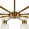 Подвесной светильник Freya FR5203PL-16BS латунь серии Savia, абажур матовый белый