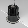 Встраиваемый светильник Technical DL034-L12W3K-D-B чёрный серии Zoom