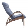 Кресло для отдыха Модель S7 орех обивка verona denim синяя