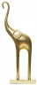 Статуэтка Слон золотой с поднятым хоботом