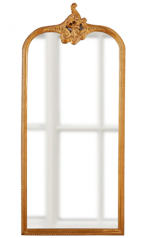 Зеркало напольное в золотой декоративной раме