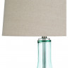 Лампа светло-зелёная стеклянная на стол