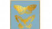 Постер на стену Золотые бабочки-2