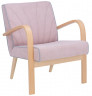 Кресло для отдыха Шелл натуральное дерево обивка soro 61, кант fancy 85