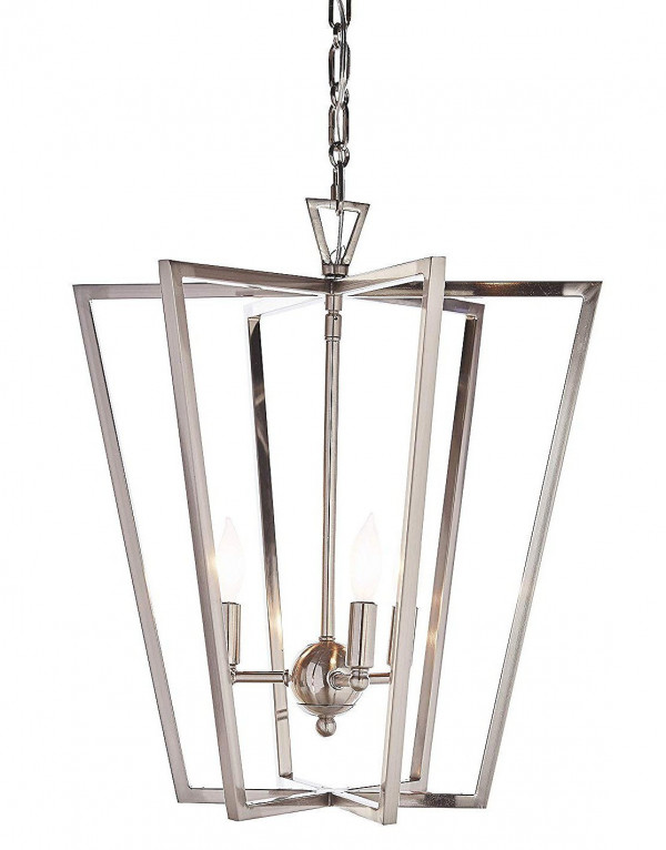 Светильник подвесной никелированный