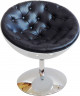 Дизайнерское кресло Lotus Lux чёрное со стяжкой