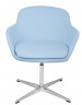 Дизайнерское кресло светло-голубое из кашемира