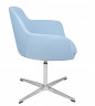 Дизайнерское кресло светло-голубое из кашемира