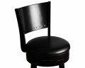 Вращающийся полубарный стул DOBRIN TONY COUNTER (капучино, черный)
