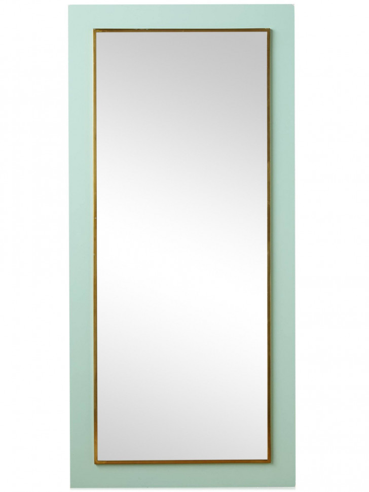 Зеркало высокое в раме цвета нежной мяты