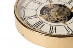 Часы настенные цвет белый корпус в золотом кольце