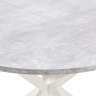 Стол раздвижной Капри, столешница цемент, ножки белые