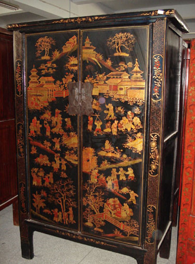 Винтажный шкаф в китайском стиле  
