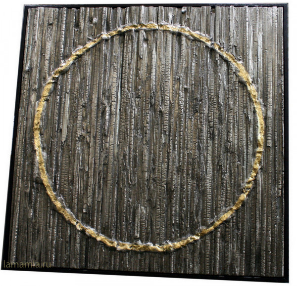 Панно чёрное с золотом "Просветление"