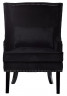 Кресло чёрное с подушкой
