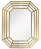 Зеркало многоугольное с золотистой рамой
