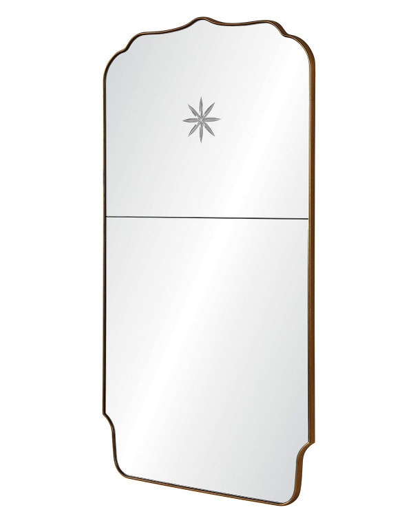 Зеркало фигурное Тартюф в золотой раме